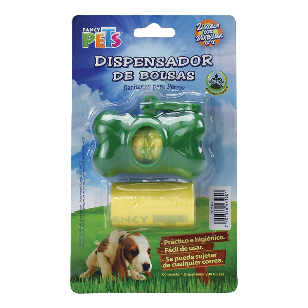 Dispensador C/Bolsas 40 pz
