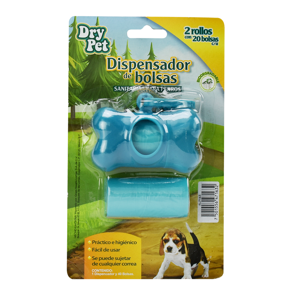 Dispensador C/Bolsas 40 pz
