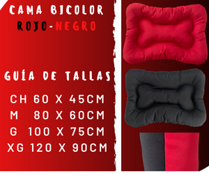 Cama Bicolor Roja